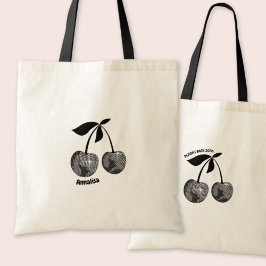 Laatste Disco Meidenavond Zwarte Kersentas Tote Bag