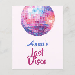 Laatste Disco Meisjes Avond | Roze Flyers