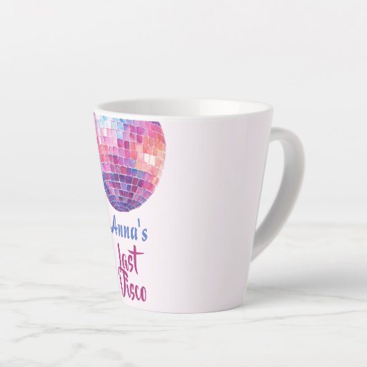 Laatste Disco Meisjes Uitstap | Latte Mok (Rechterhoek)