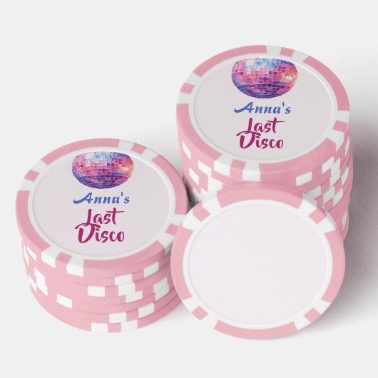 Laatste Disco Meisjesuitje | Pokerfiches Poker Chips (Opstapeling)