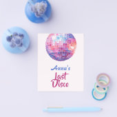 Laatste Disco Meisjesuitstap | Roze Vliegers Flyer (Enkel)