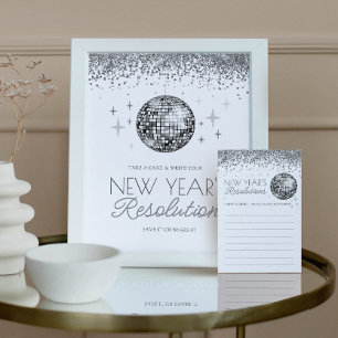 Laatste Disco Nieuwjaar Resoluties Sign