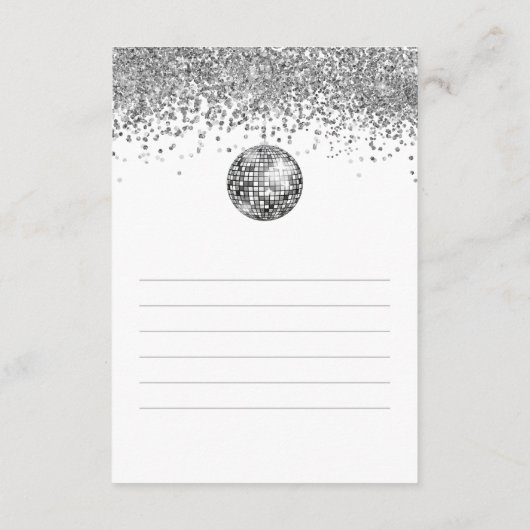 Laatste Disco Nieuwjaarsresoluties Kaarten (Achterkant)