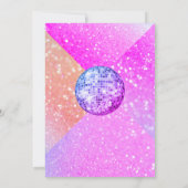 Laatste disco retro 70 bachelorette party kaart (Achterkant)