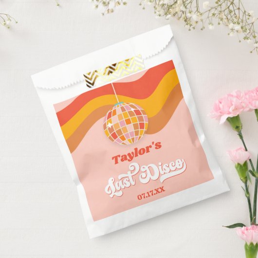 Laatste Disco Retro 70s Bachelorette Weekend Party Bedankzakje (Gezegeld)