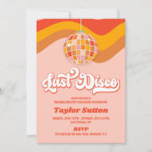 Laatste Disco Retro 70s Bachelorette Weekend Party Kaart (Voorkant)