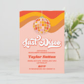 Laatste Disco Retro 70s Bachelorette Weekend Party Kaart (Staand voorkant)