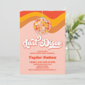 Laatste Disco Retro 70s vrijgezellenfeest Kaart (Staand voorkant)