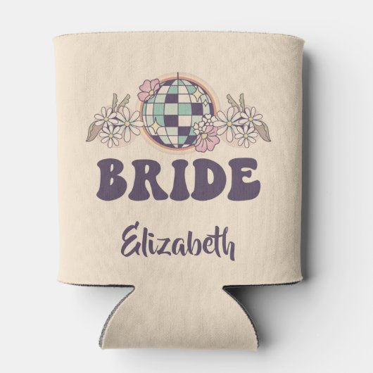 Laatste Disco Retro Bachelorette Blikjeskoeler (Achterkant)