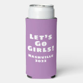 Laatste Disco Retro Bachelorette Disco Ball Seltzer Blikjeskoeler (Seltzer Achterkant)