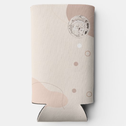 Laatste Disco Retro Bachelorette Feest Aangepast Seltzer Blikjeskoeler (Achterkant)