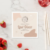 Laatste Disco Retro Bachelorette Feest Papier Servet (Insitu)