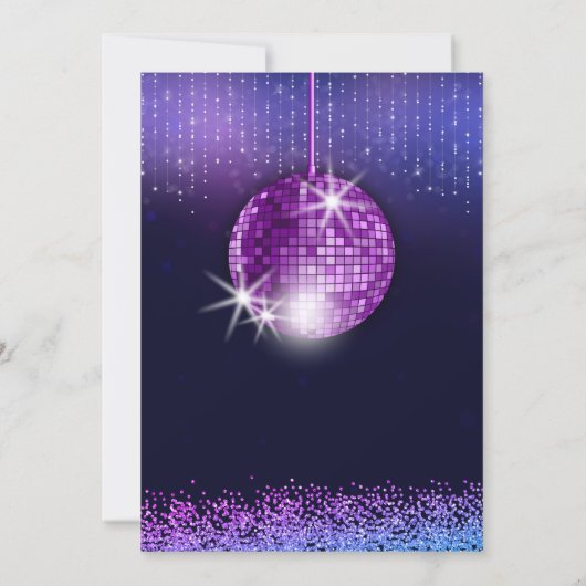 Laatste Disco Retro Bachelorette Kaart (Achterkant)