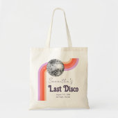 Laatste Disco Retro Bachelorette Party Canvas tas (Voorkant)
