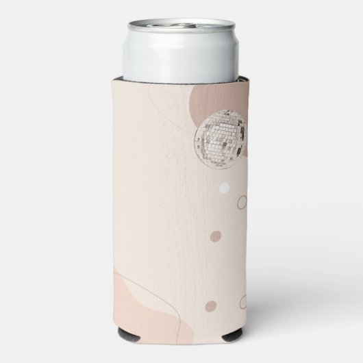 Laatste Disco Retro Bachelorette Party Custom Seltzer Blikjeskoeler (Seltzer Achterkant)