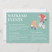 Laatste Disco Retro Bachelorette Party Route Kaart (Achterkant)