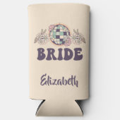 Laatste Disco Retro Bachelorette Seltzer Blikjeskoeler (Voorkant)