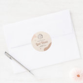 Laatste Disco Retro Bachelorette Weekend Feest Ronde Sticker (Envelop)