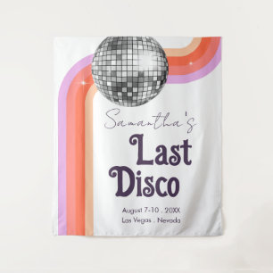 Laatste Disco Retro Bachelorette Weekend Tapester Wandkleed