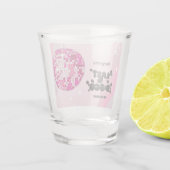 Laatste Disco Retro Groovy Bachelorette Party Favo Shot Glas (Achterkant)