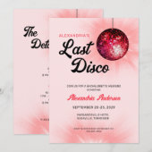 Laatste Disco Retro Meidenavond Weekend Feestje Kaart (Voorkant / Achterkant)