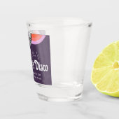 Laatste disco retro roze vrijgezellenweekend shot glas (Rechts)