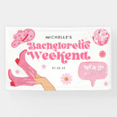 Laatste Disco Rodeo Bachelorette Feest Spandoek (Horizontaal)