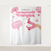 Laatste Disco Rodeo Bachelorette-feest Wandkleed (Voorkant)