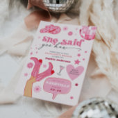 Laatste Disco Rodeo Bachelorette Party Nash Bash Kaart