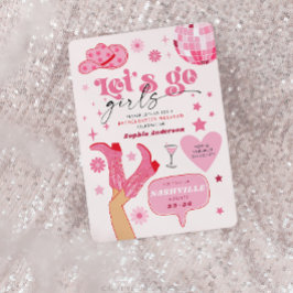 Laatste Disco Rodeo Bachelorette Party Nash Bash Kaart