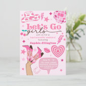 Laatste Disco Rodeo Bachelorette Weekend Nash Bash Kaart (Staand voorkant)