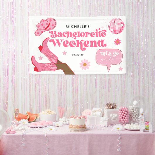 Laatste Disco Rodeo Meidenavakantie Spandoek (Feest)