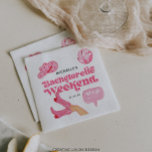 Laatste Disco Rodeo vrijgezellenfeest Servet<br><div class="desc">Dit ontwerp is voorzien van een wilde cowgirl met schattige roze boeken. Perfect voor je laatste disco of laatste rodeo vrijgezellenfeest! Ja,  Haw! Bekijk het hele collectie voor meer overeenkomende objecten!</div>