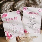 Laatste disco rodeo vrijgezellenfeest uitnodiging