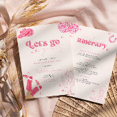 Laatste disco rodeo vrijgezellenfeest uitnodiging