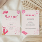 Laatste disco rodeo vrijgezellenfeest uitnodiging