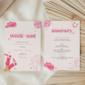 Laatste disco rodeo vrijgezellenfeest uitnodiging