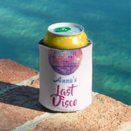 Laatste Disco vrijgezellenfeestje blikje koeler