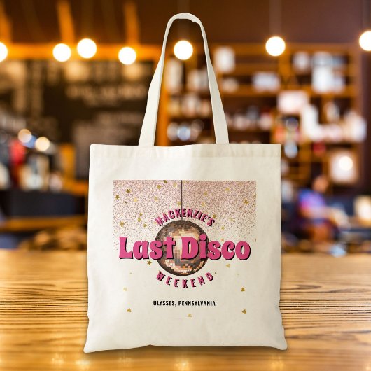 Laatste Disco Weekend Meidenavondfeest Tote Bag