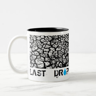 laatste druppel tweekleurige koffiemok