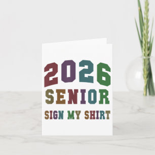 Laatste eerste dag CL van 2026 Senior Sign My Shir Kaart
