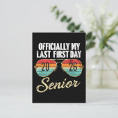 Laatste eerste dag senior 2026 briefkaart (Staand voorkant)