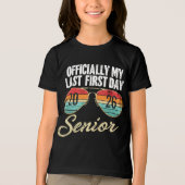 Laatste eerste dag senior 2026 Tri-Blend shirt (Voorkant)