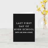 Laatste eerste dag van het T-shirt van het hoogste Kaart (Gele Bloem)