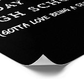 Laatste eerste dag van het T-shirt van het hoogste Poster (Hoek)