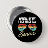 Laatste eerste schooldag Senior 2026 Ronde Button 7,6 Cm (Voorkant /achterkant)