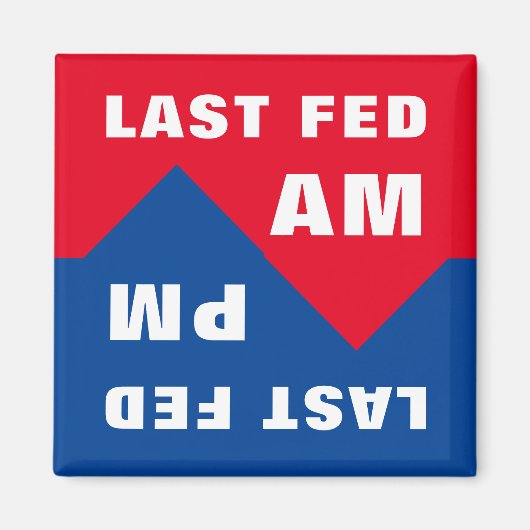 Laatste Fed Am, laatste Fed PM Magneet (Voorkant)