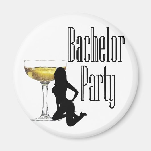 Laatste feest met leuke bachelor magneet (Voorkant)