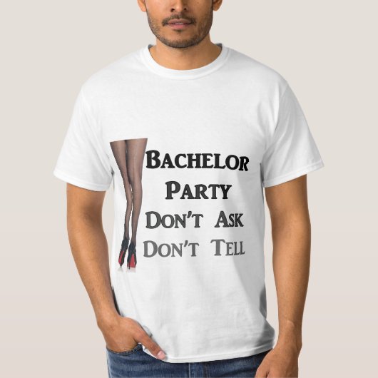 Laatste feest met leuke bachelor t-shirt (Voorkant)