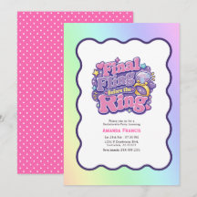 Laatste feest voor de ring Retro Y2K vrijgezellenf